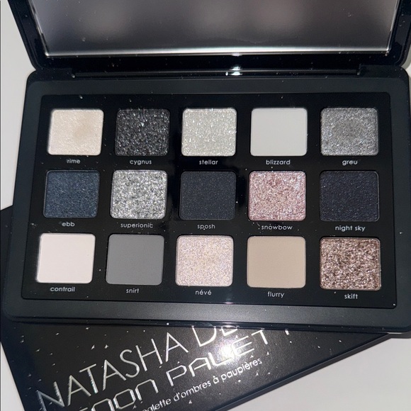 Natasha Denona Xenon Eyeshadow Palette — Silver, Gray, Pink & Black Shimmers - Picture 2 of 2